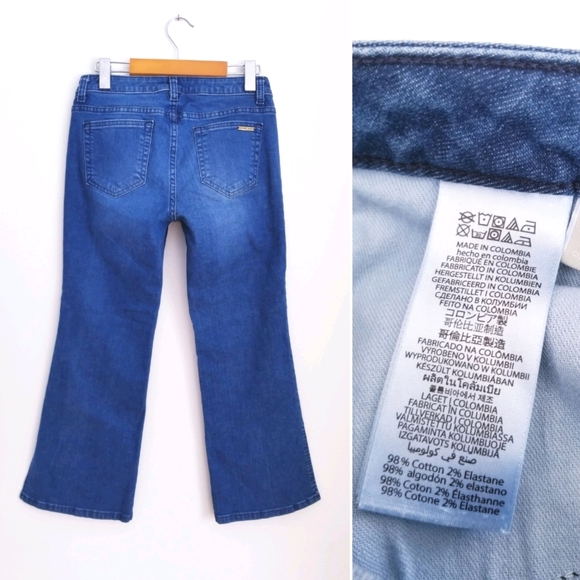 MICHAEL KORS Split-Hem Cropped Flare Denim, 2 - Picture 2 of 6